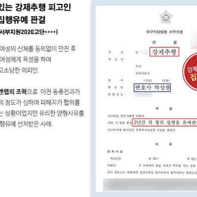 동종전과 있는 강제추행 피고인 변호하여 집행유예 판결